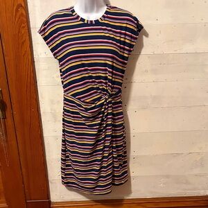 Ultra Flirt Multicolor Striped Mini Dress